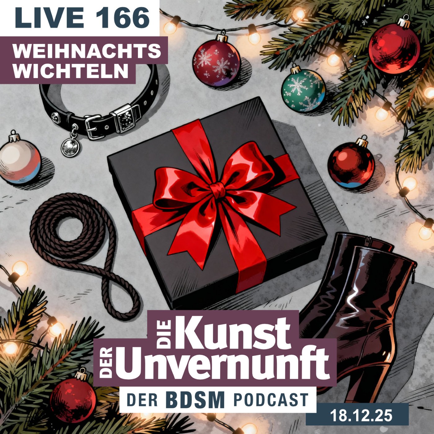 Cover Unvernunft Live 166 - Weihnachtswichteln