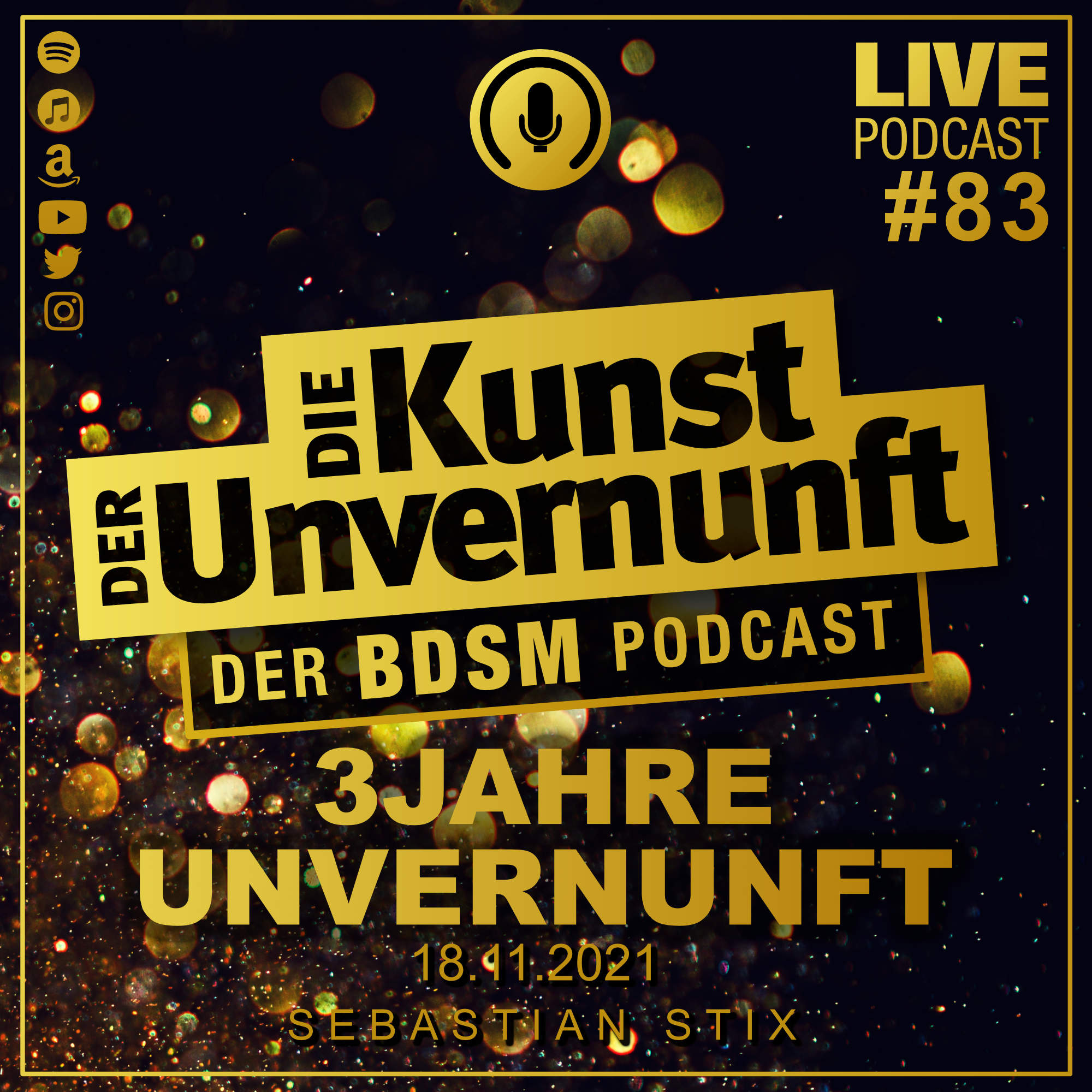 Cover Unvernunft Live 18.11.2021 - 3 JAHRE UNVERNUNFT