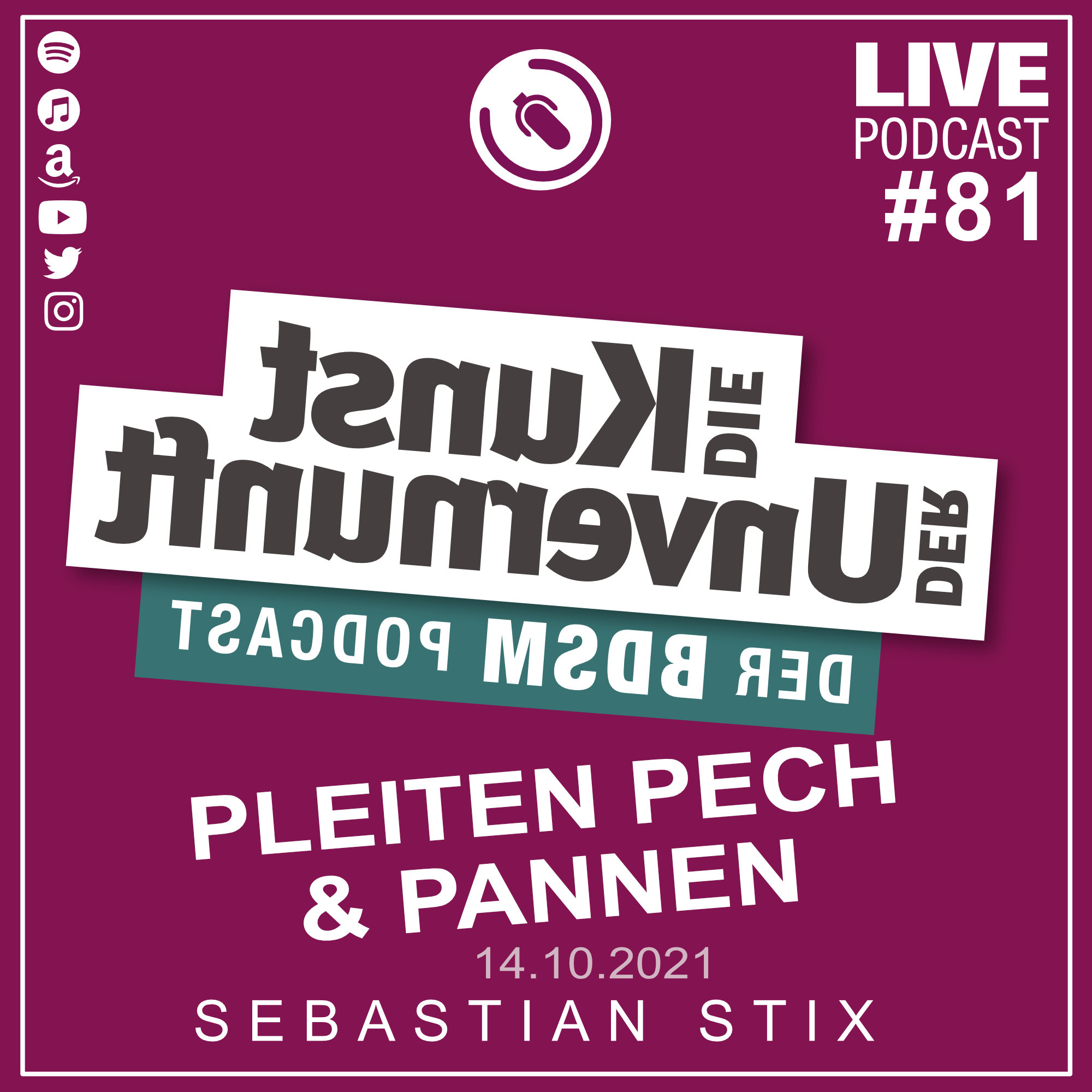 Cover Unvernunft Live 14.10.2021 - Pleiten, Pech und Pannen