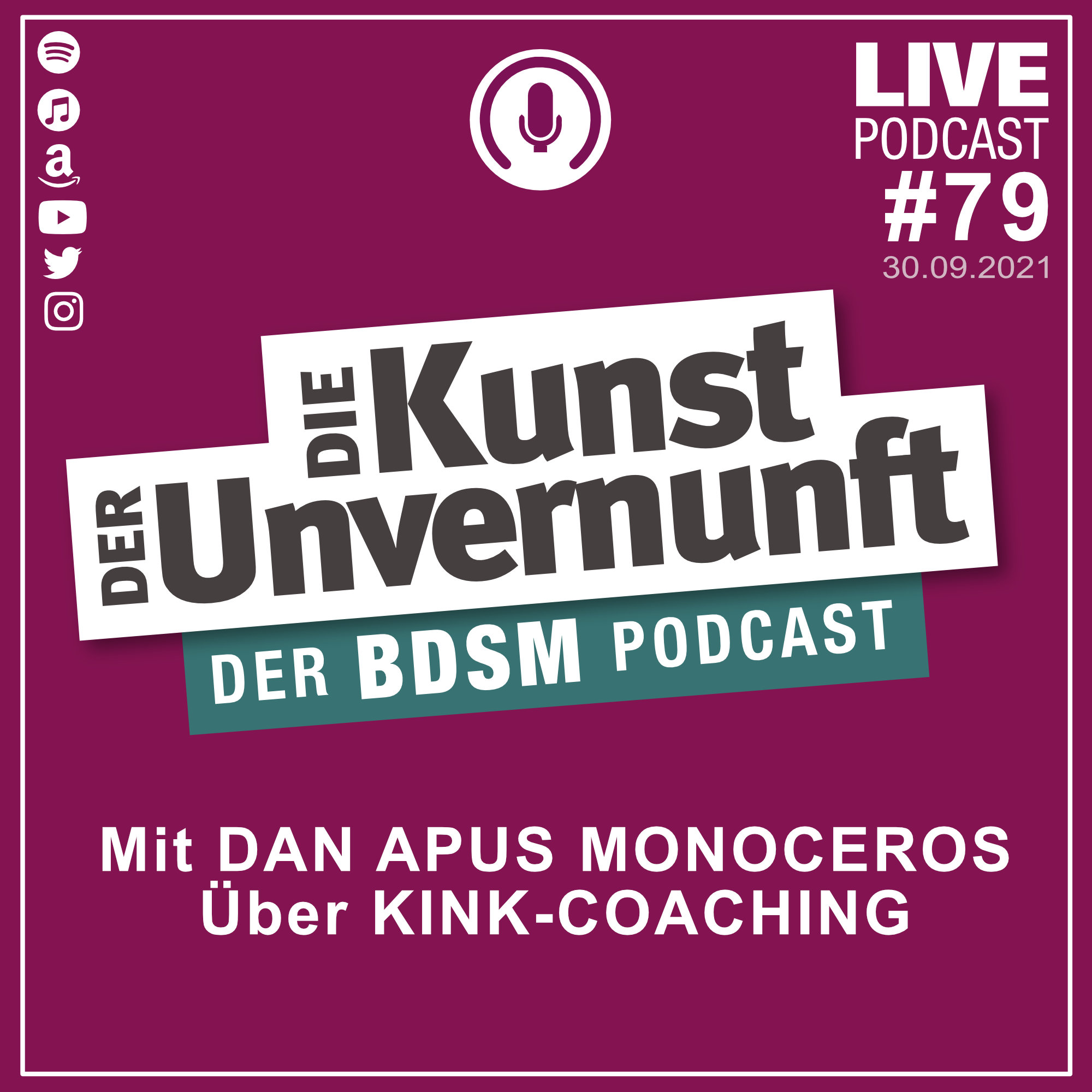 Cover Unvernunft Live 30.09.2021 - Kink-Coaching