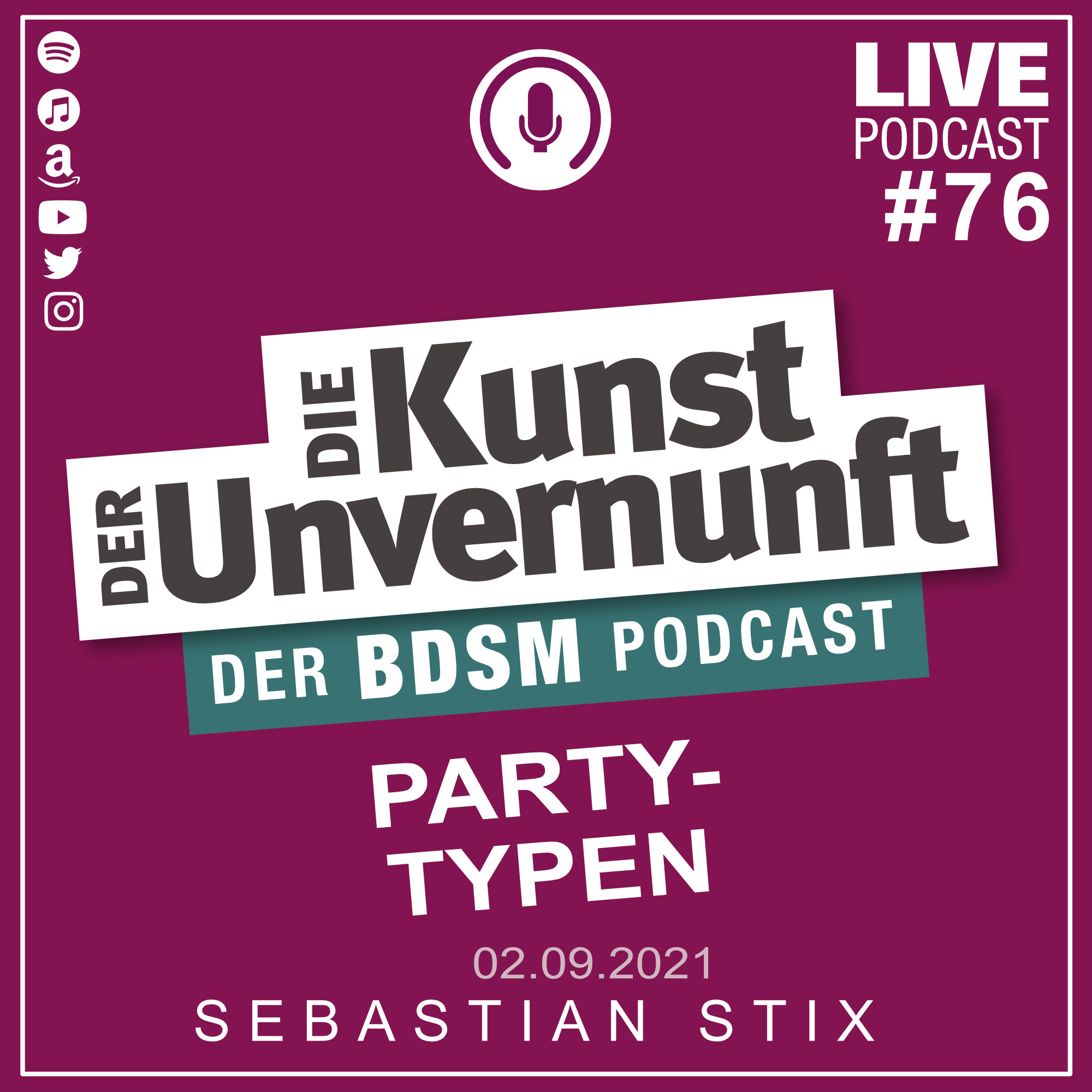 Cover Unvernunft Live 02.09.2021 - Welcher Partytyp seid ihr?