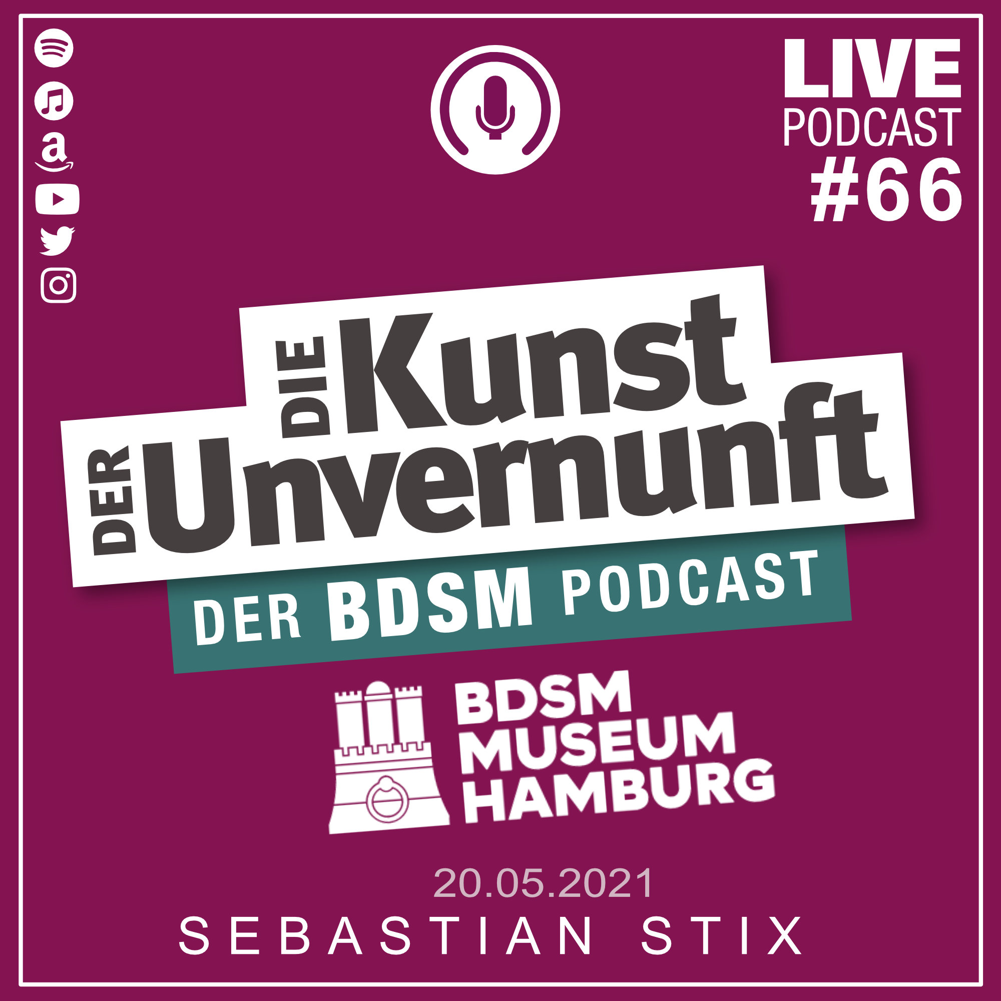 Cover Unvernunft Live 20.05.2021 - BDSM-Museum - Update