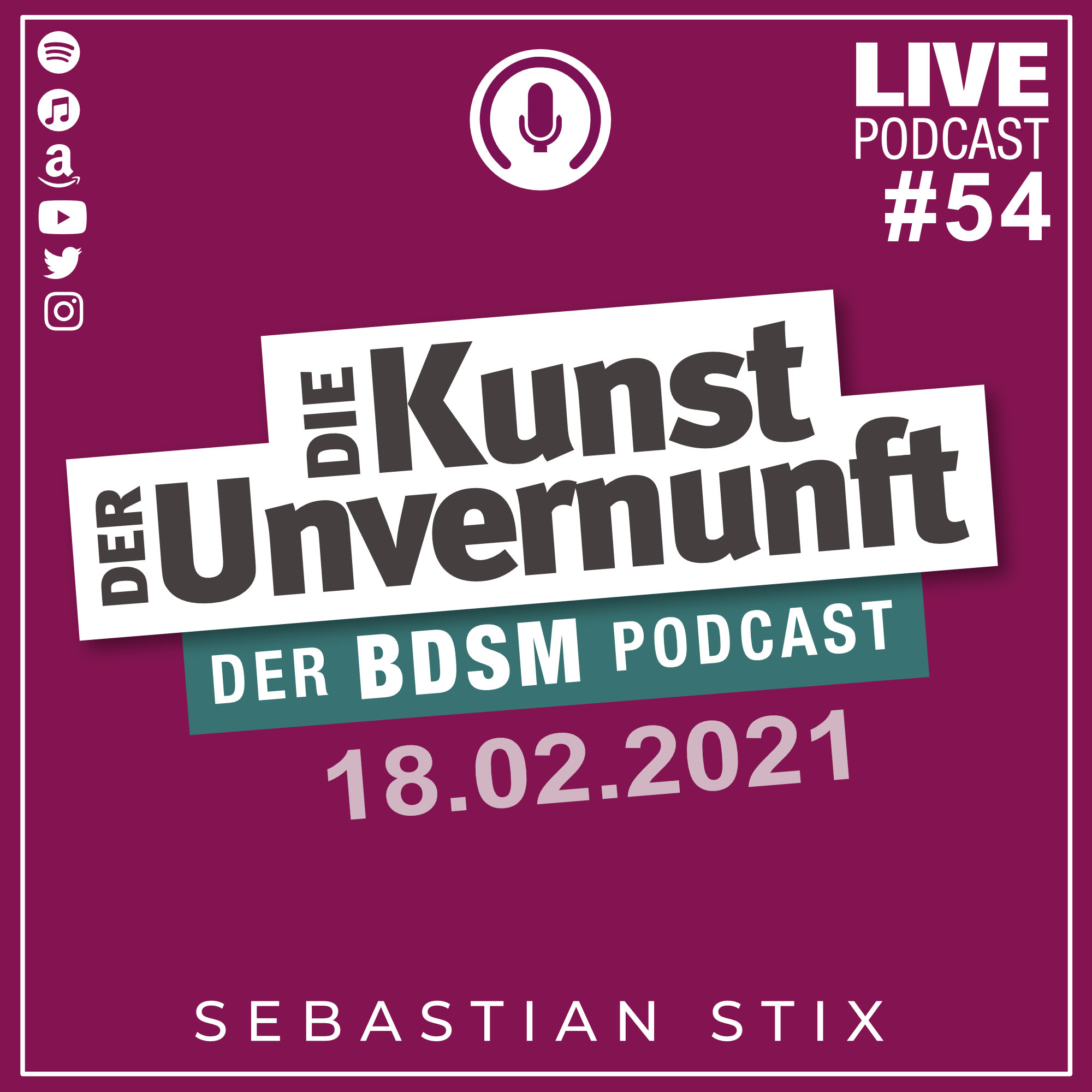 Cover Unvernunft Live 18.02.2021 - Muss BDSM ins Museum?