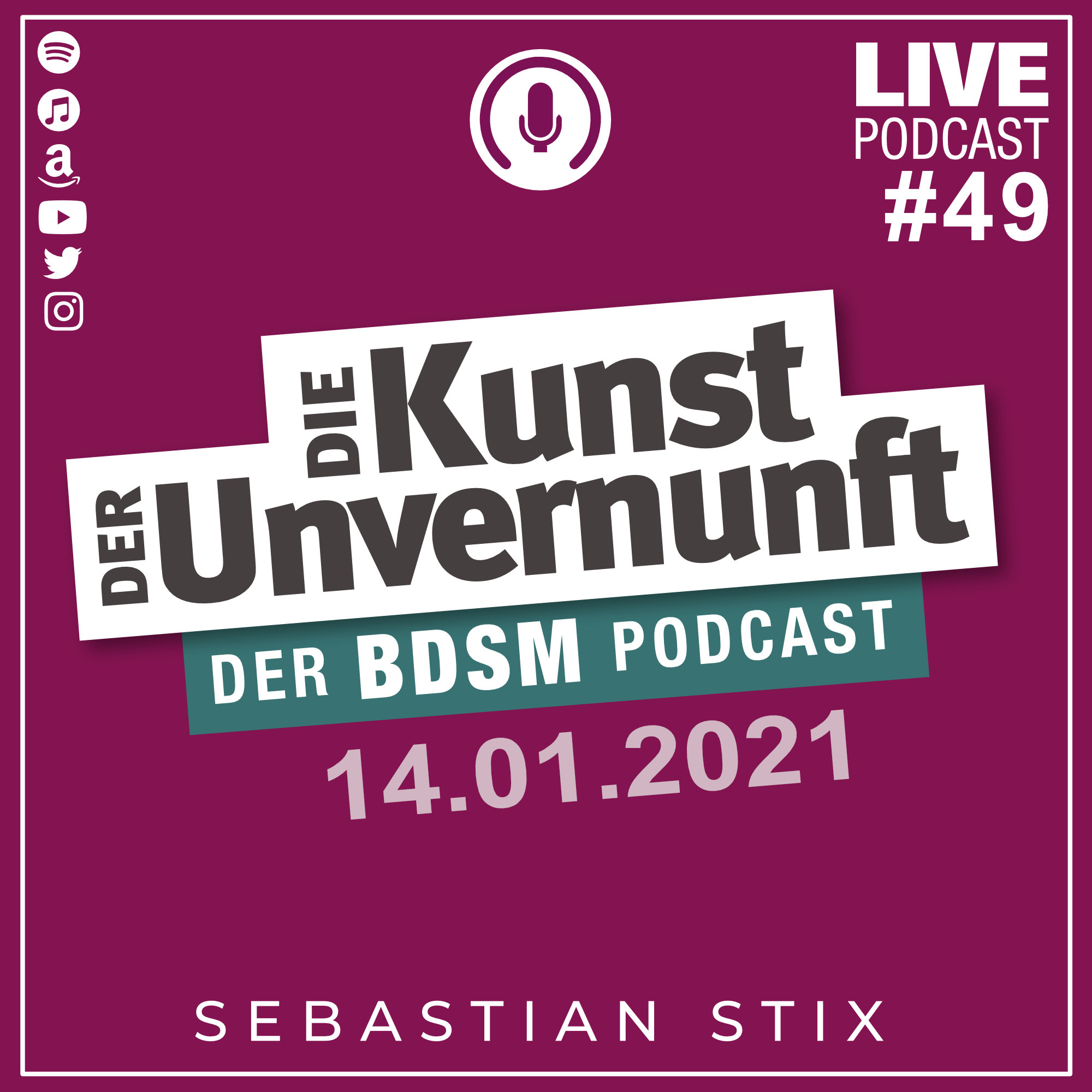 Cover Unvernunft Live 14.01.2021 - BDSM & Behinderung
