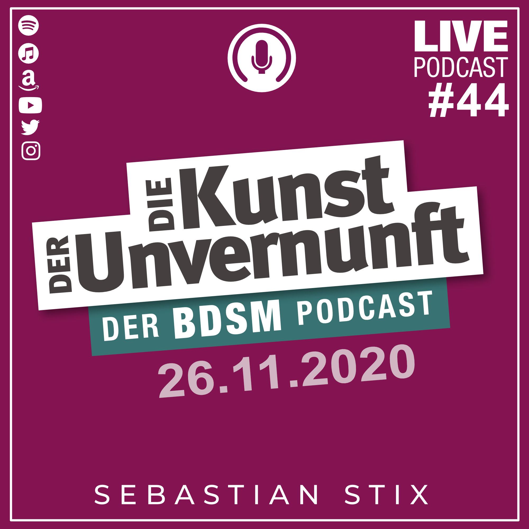 Cover Unvernunft Live 26.11.20 - 2 Jahre Unvernunft