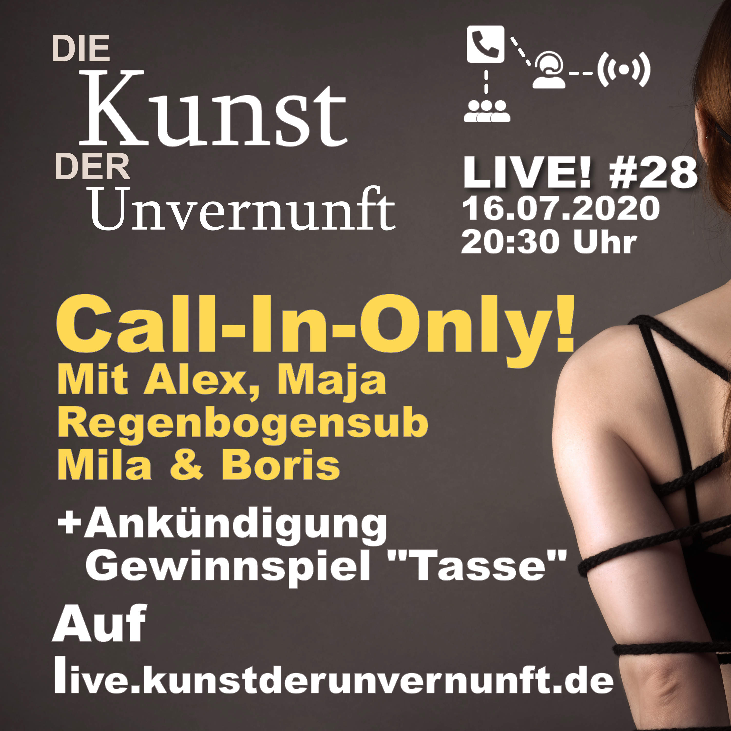 Cover Unvernunft LIVE v. 16.07. - Massive Call-In-Only