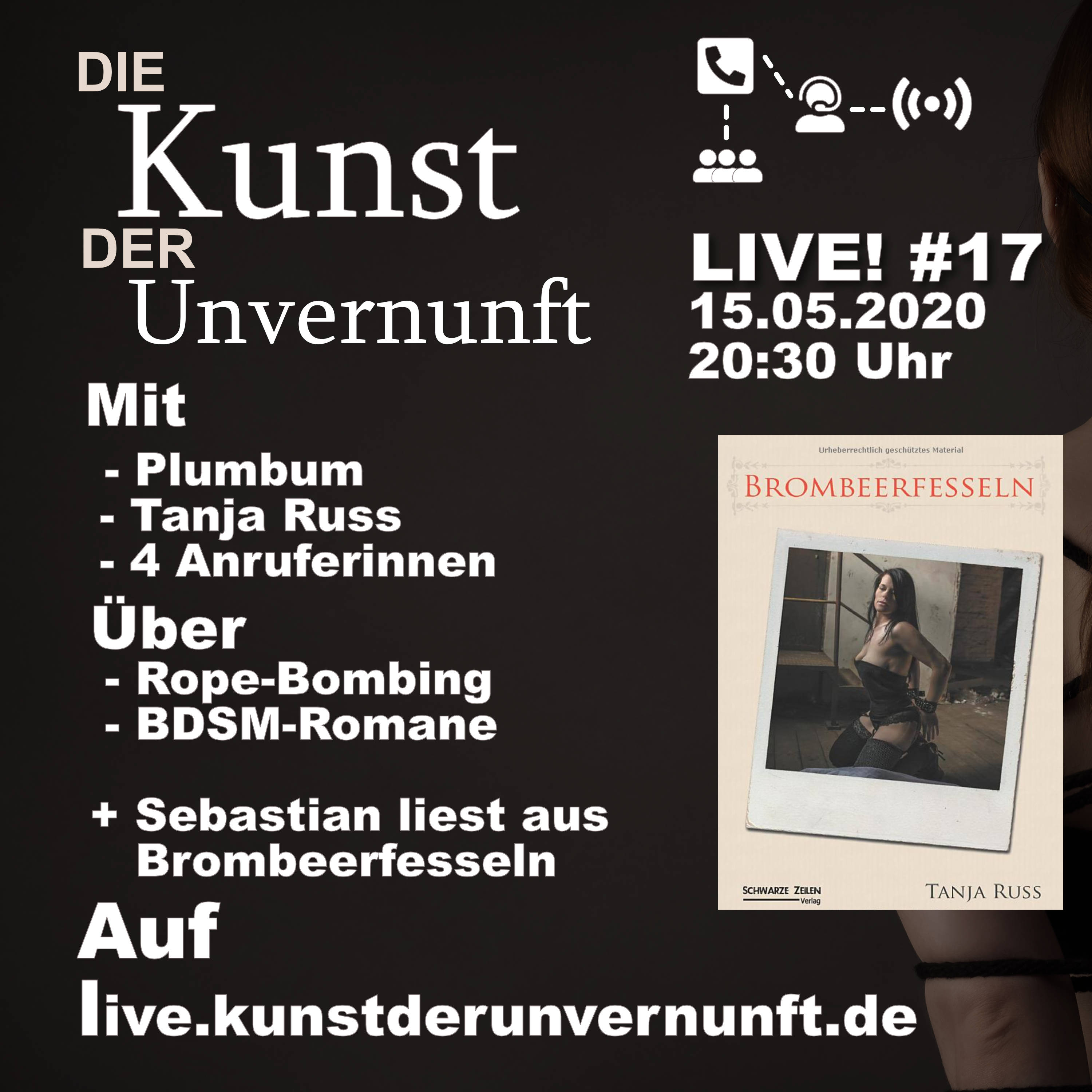 Cover Unvernunft LIVE v. 15.05. - Literatur-Rope-Bombing
