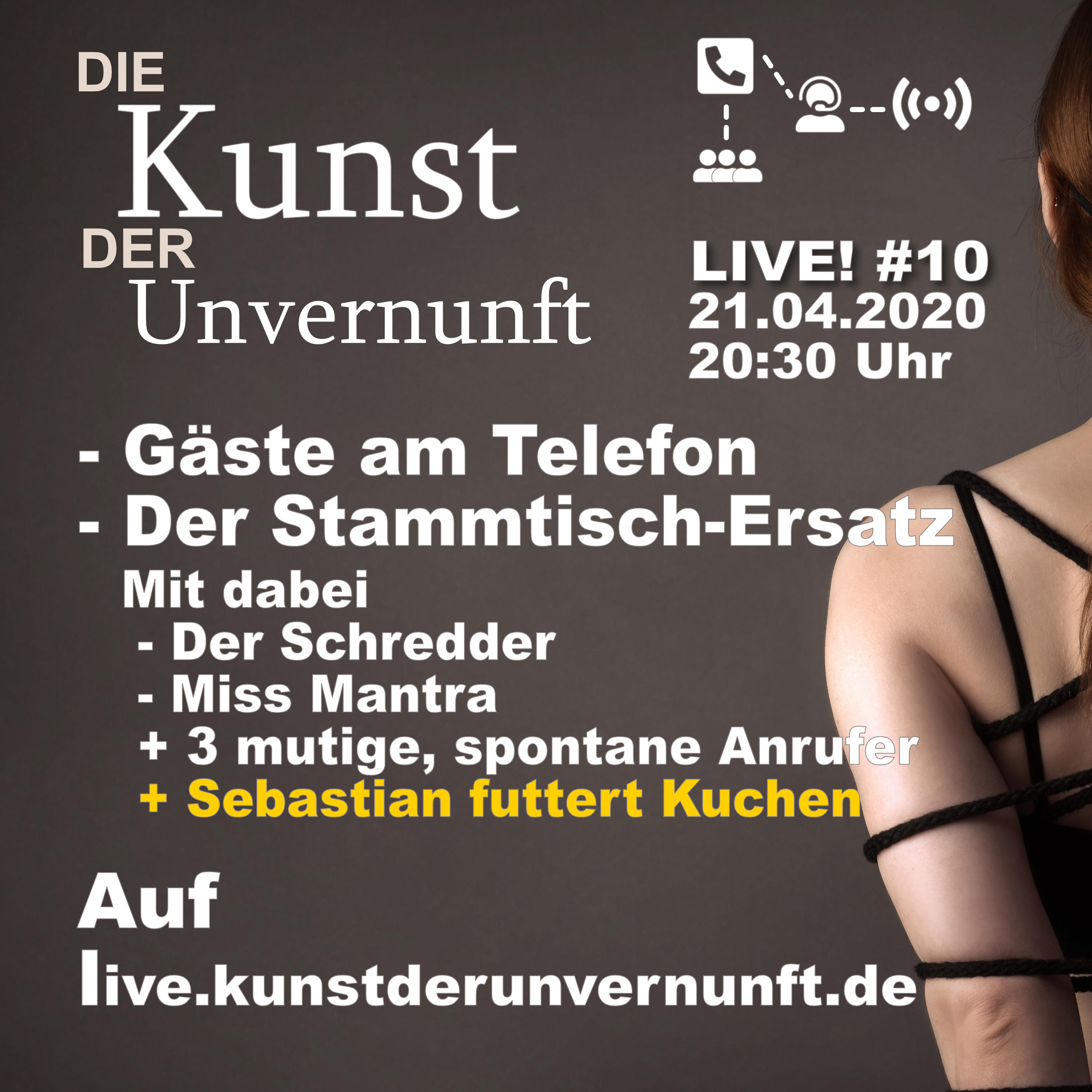 Cover Unvernunft LIVE v. 21.04. - Heute mit Call-In