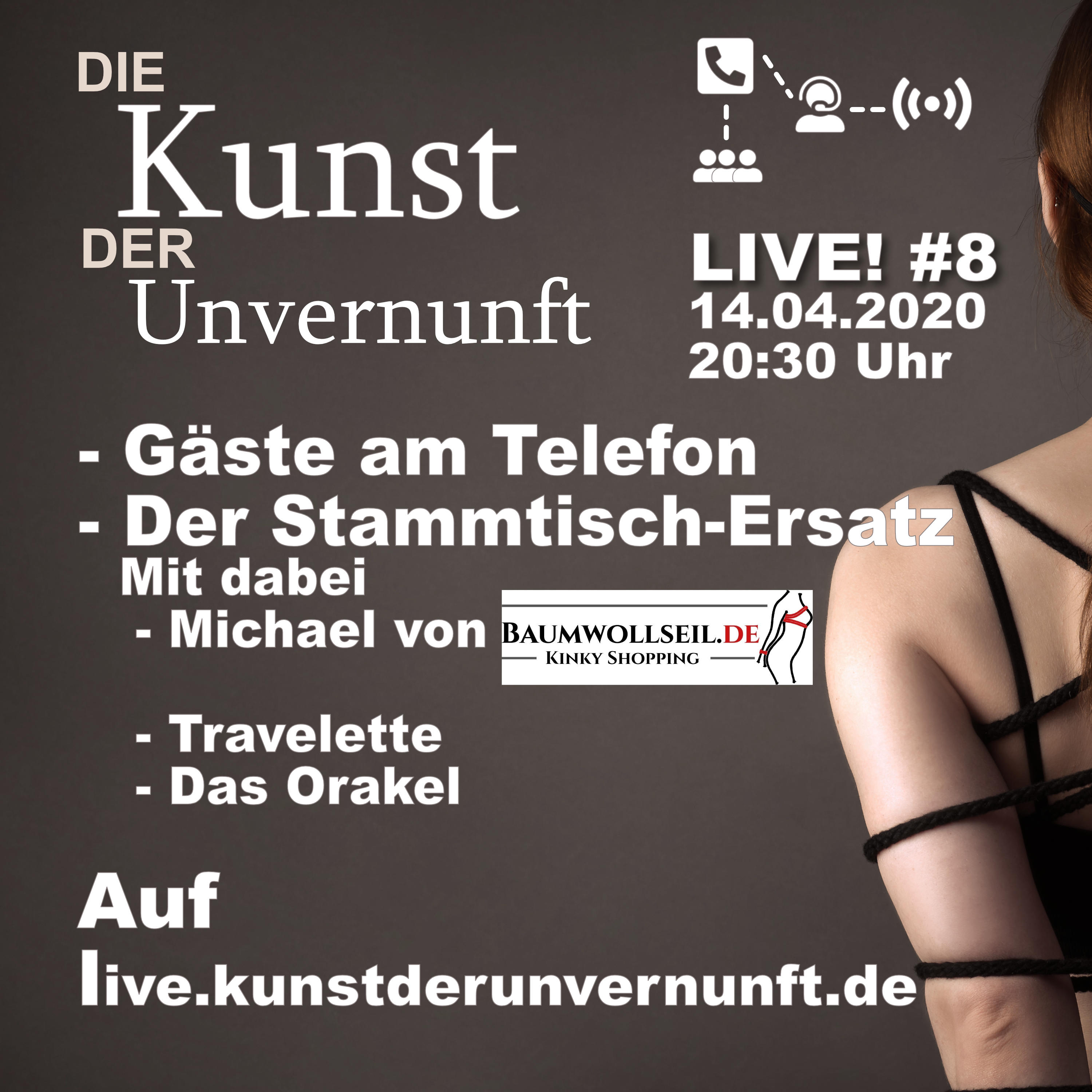 Cover Unvernunft LIVE v. 14.04. - Kink für zu Hause