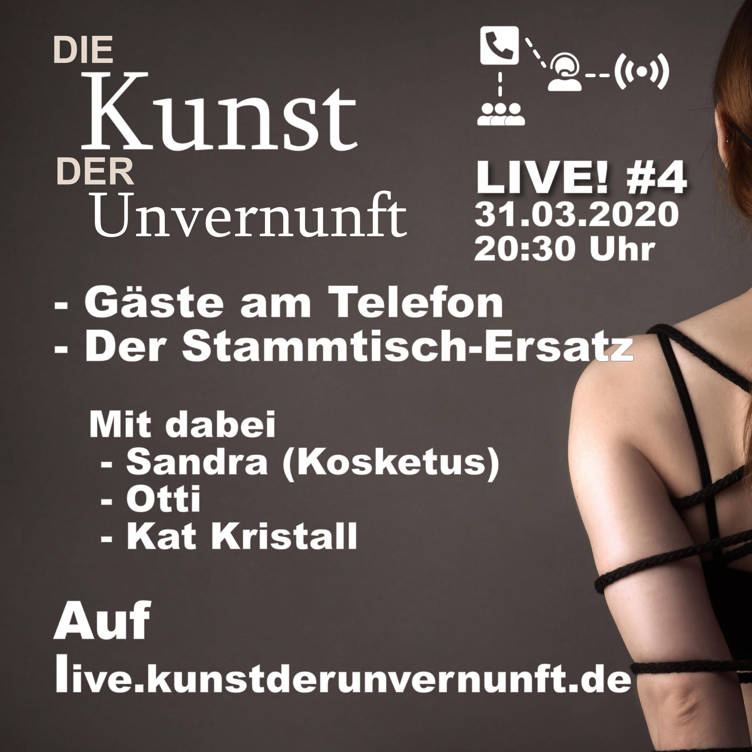 Cover Unvernunft LIVE v. 31.03. - Kink für zu Hause